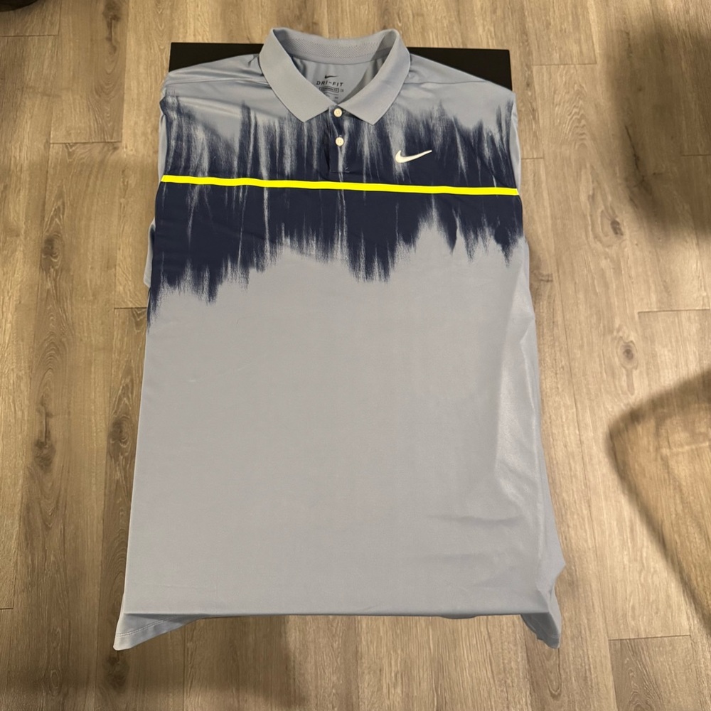 Men’s Nike Dri-Fit Aegean Storm Standard Fit Nike Golf Polo Size XXL / 2XL
